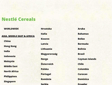 Tablet Screenshot of nestle-cereals.com